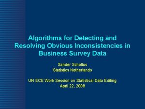 Algorithms for Detecting and Resolving Obvious Inconsistencies in