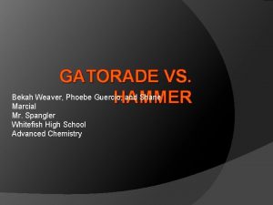 GATORADE VS Bekah Weaver Phoebe Guercio and Shane