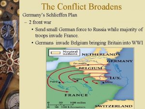 The Conflict Broadens w Germanys Schlieffen Plan 2