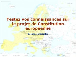 Testez vos connaissances sur le projet de Constitution