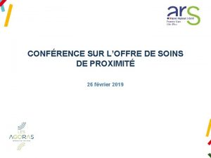 CONFRENCE SUR LOFFRE DE SOINS DE PROXIMIT 26