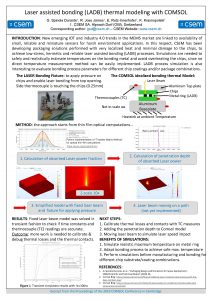 Laser assisted bonding