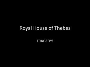 Royal House of Thebes TRAGEDY Europa Phoenician Who