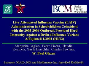 Live Attenuated Influenza Vaccine LAIV Administration in Schoolchildren