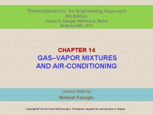 Thermodynamics An Engineering Approach 8 th Edition Yunus