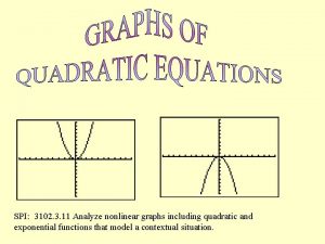 SPI 3102 3 11 Analyze nonlinear graphs including