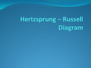 Hertzsprung Russell Diagram HR Diagram Einar Hertzsprung and