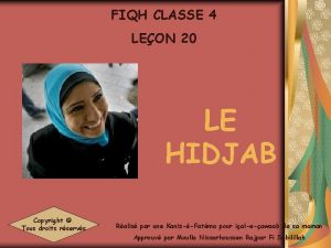 FIQH CLASSE 4 LEON 20 LE HIDJAB Copyright