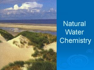 Natural Water Chemistry Parameter Kualitas Temperature Dissolved Oxygen