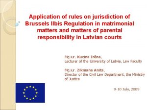 Application of rules on jurisdiction of Brussels IIbis