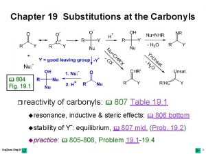 Chapter 19 Substitutions at the Carbonyls 804 Fig