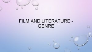 FILM AND LITERATURE GENRE ARTS VISUAL ARTS DRAWING