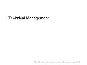 Technical Management https store theartofservice comthetechnicalmanagementtoolkit html Capability