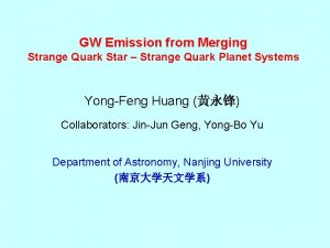 GW Emission from Merging Strange Quark Star Strange
