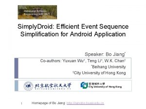 Simply Droid Efficient Event Sequence Simplification for Android