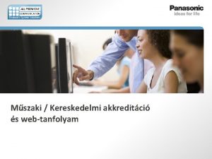 Mszaki Kereskedelmi akkreditci s webtanfolyam PSNE MSZAKI KERESKEDELMI