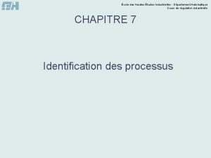 cole des Hautes tudes Industrielles Dpartement Automatique Cours