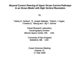 Abyssal Current Steering of Upper Ocean Current Pathways