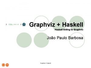 Graphviz Haskell biding to Graphviz Joo Paulo Barbosa