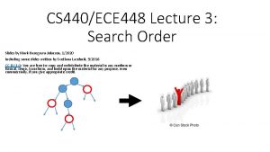 CS 440ECE 448 Lecture 3 Search Order Slides