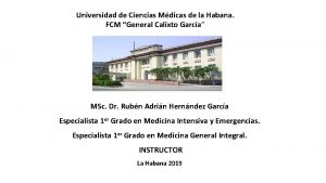 Universidad de Ciencias Mdicas de la Habana FCM