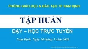 PHNG GIO DC O TO TP NAM NH