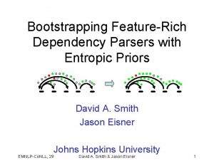 Bootstrapping FeatureRich Dependency Parsers with Entropic Priors David