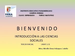 INSTITUTO EDUCATIVO PANAMERICANO CAMPUS NIMAS CLAVE 30 PBH