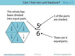 Can I find nonunit fractions Step 2 1