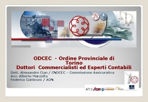 ODCEC Ordine Provinciale di Torino Dottori Commercialisti ed