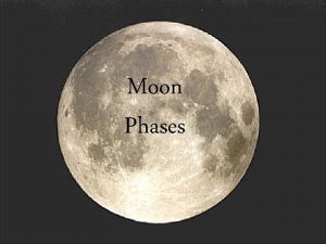 Moon Phases Half of the Moon is always