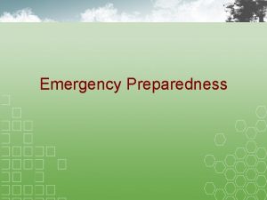 Emergency Preparedness Emergency Preparedness The 1 factory violation