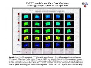 AMSU Tropical Cyclone Warm Core Morphology Super Typhoon