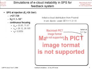Simulations of ecloud instability in SPS for feedback