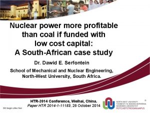 Nuclear power more profitable than coal if funded