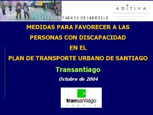 MEDIDAS PARA FAVORECER A LAS PERSONAS CON DISCAPACIDAD