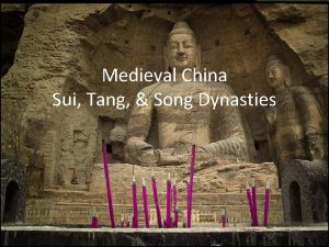 Medieval China Sui Tang Song Dynasties Looking Back