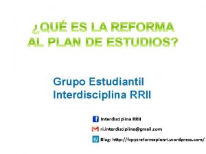 Grupo Estudiantil Interdisciplina RRII ri interdisciplinagmail com Blog