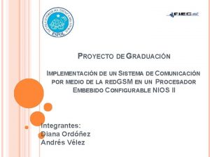 PROYECTO DE GRADUACIN IMPLEMENTACIN DE UN SISTEMA DE