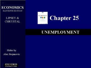 25 1 ECONOMICS ELEVENTH EDITION LIPSEY CHRYSTAL Chapter