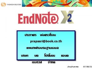 Start End Note Start Programs End Note Program