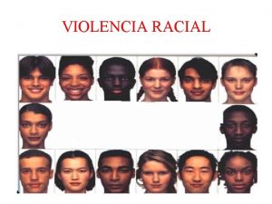 VIOLENCIA RACIAL Martin Luther King1929 1968 La discriminacin