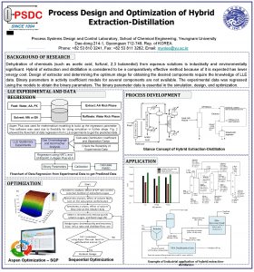 Process Design and Optimization of Hybrid ExtractionDistillation Process