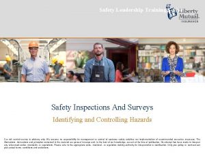 Safety Leadership Training Series Safety Inspections And Surveys