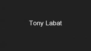 Tony Labat History Cuban multimedia and installation artist