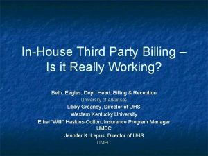 InHouse Third Party Billing Is it Really Working