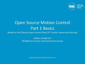 Open Source Motion Control Part 1 Basics Based
