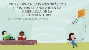 USO DE ORGANIZADORES GRFICOS Y PSTERS DE ANCLAJE