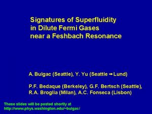 Signatures of Superfluidity in Dilute Fermi Gases near