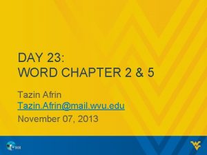 DAY 23 WORD CHAPTER 2 5 Tazin Afrin